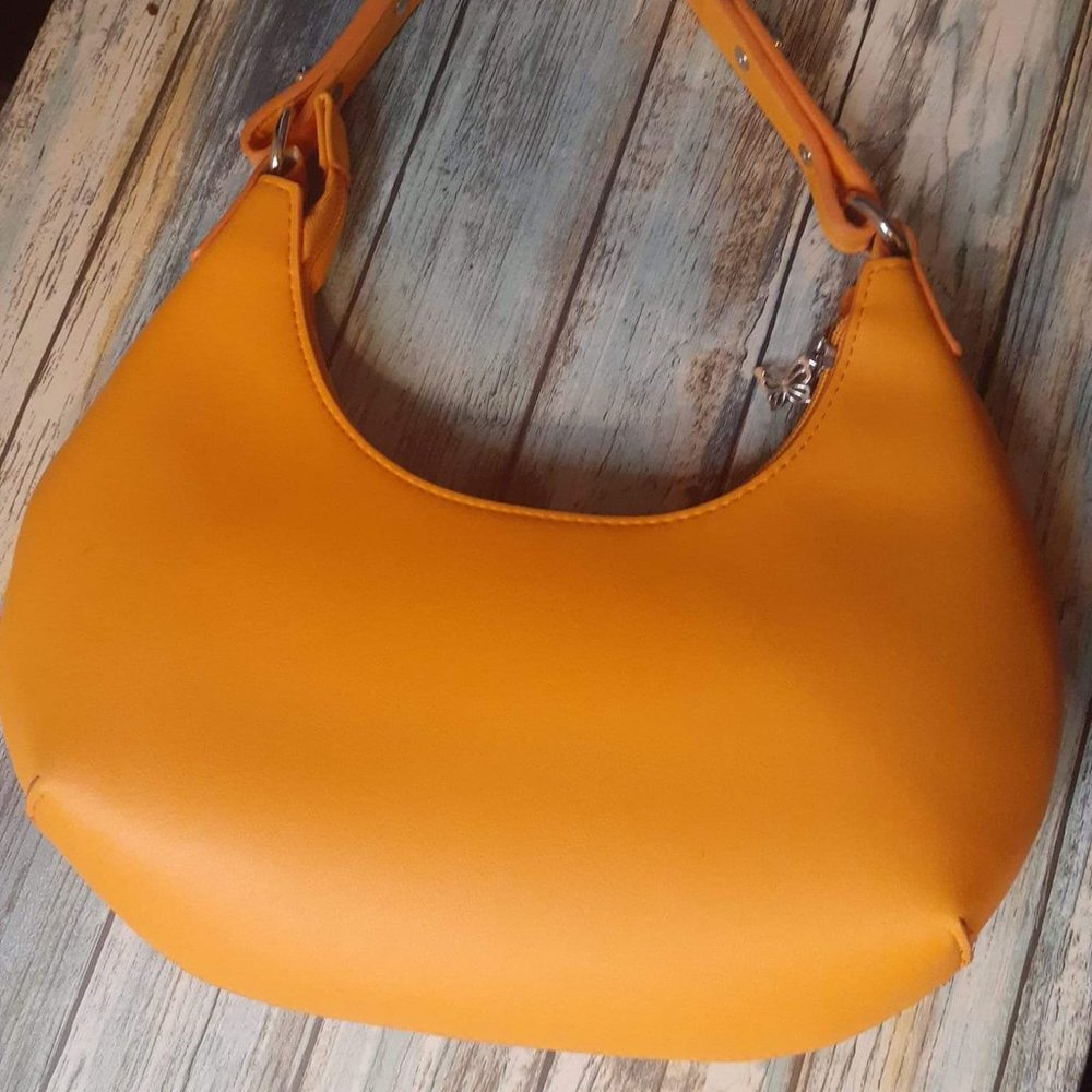 Neon orange purse